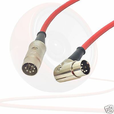 Plomo midi en ángulo. Cable de pedalera, teclado, sintetizador, cable interruptor de pie 5 pines Din - Imagen 9 de 11