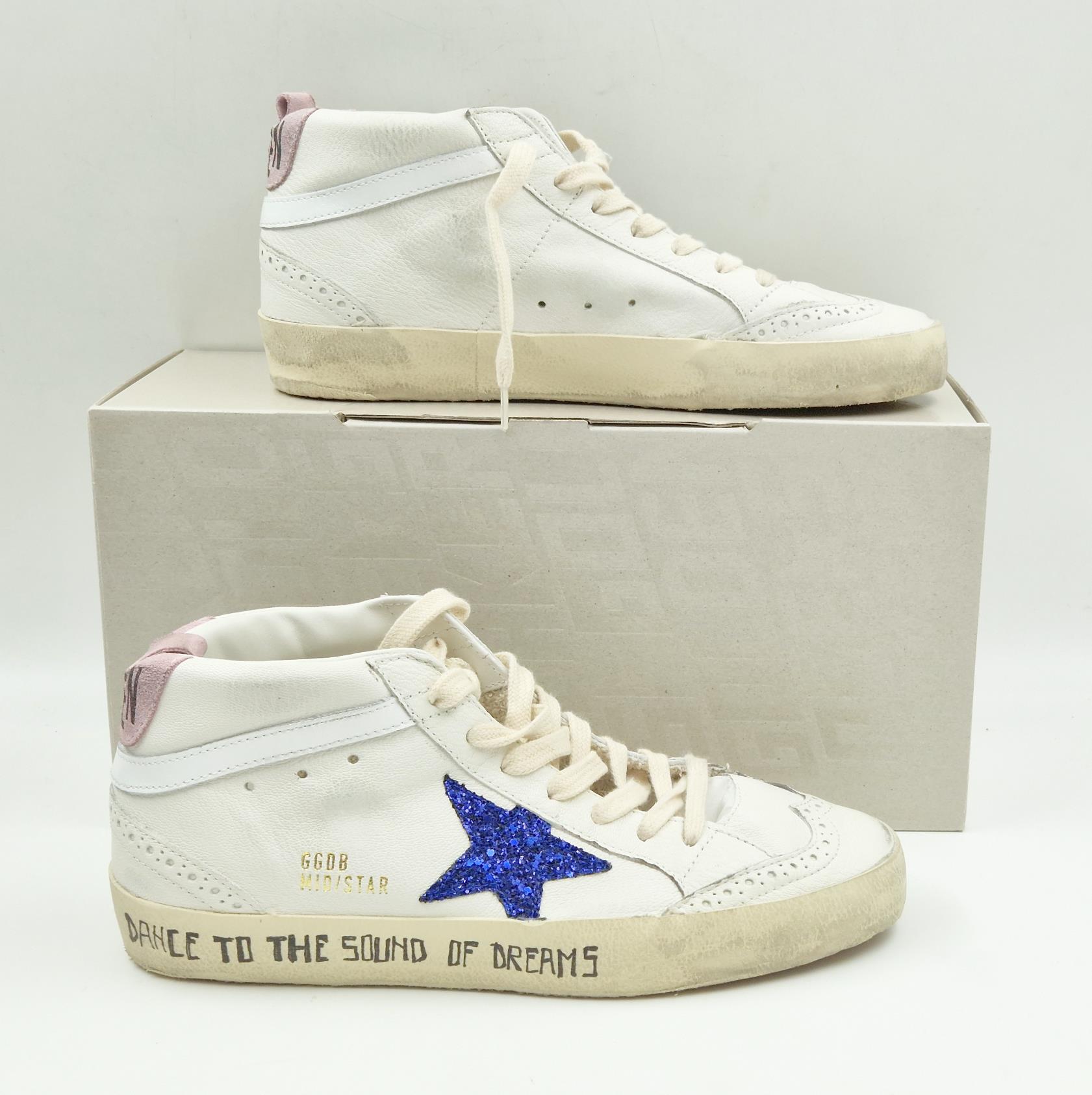 white golden goose mid star