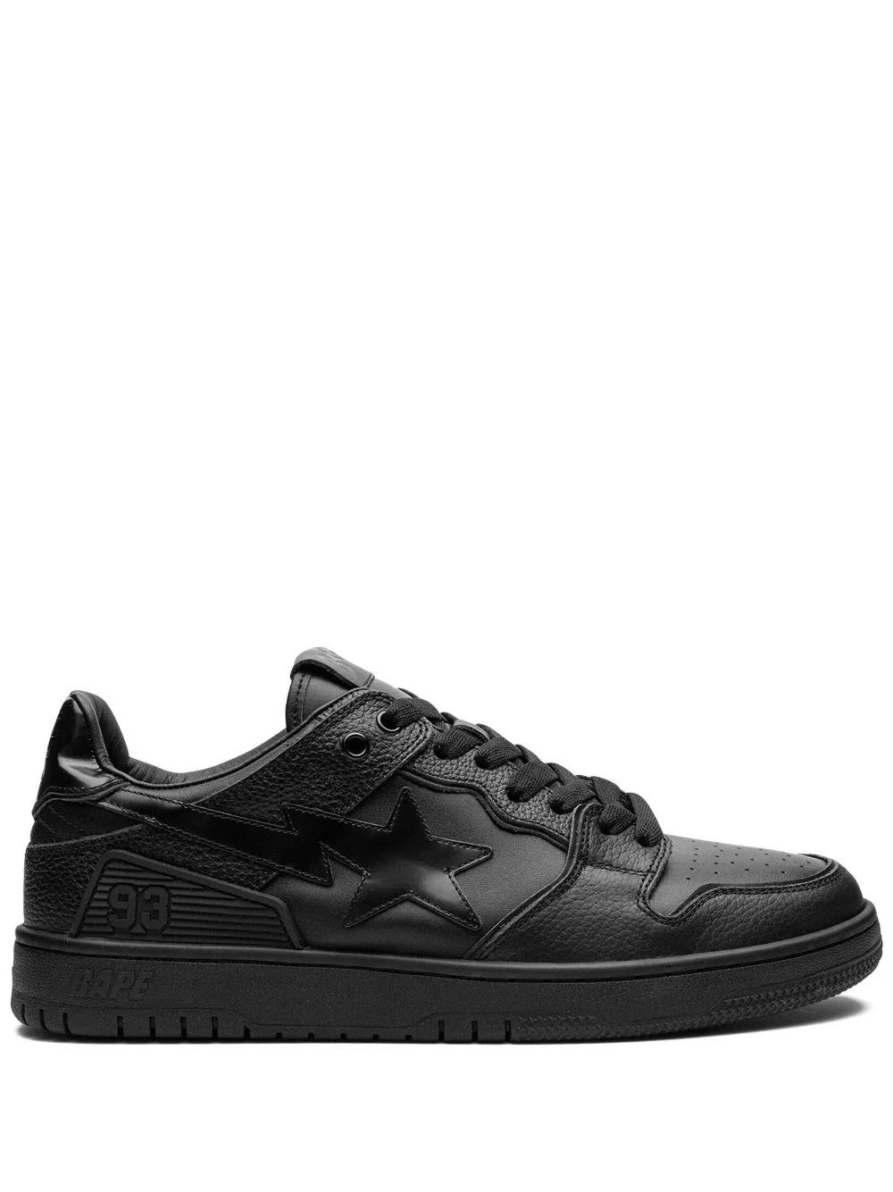 A Bathing Ape BAPE STA ブラック L A Bathing Ape Bape Sk8 Sta #3 M1 'Triple Black' Low Style Sneakers