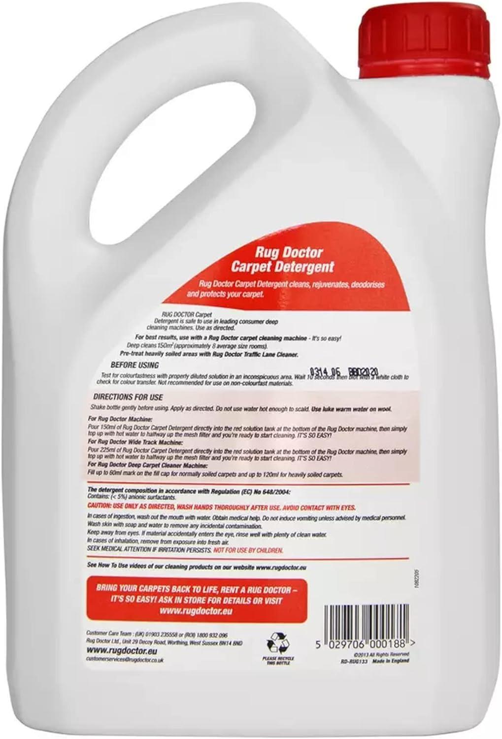 RUG DOCTOR DEEP CARPET CLEANER DETERGENTS OXY FABRIC SPOT & STAIN