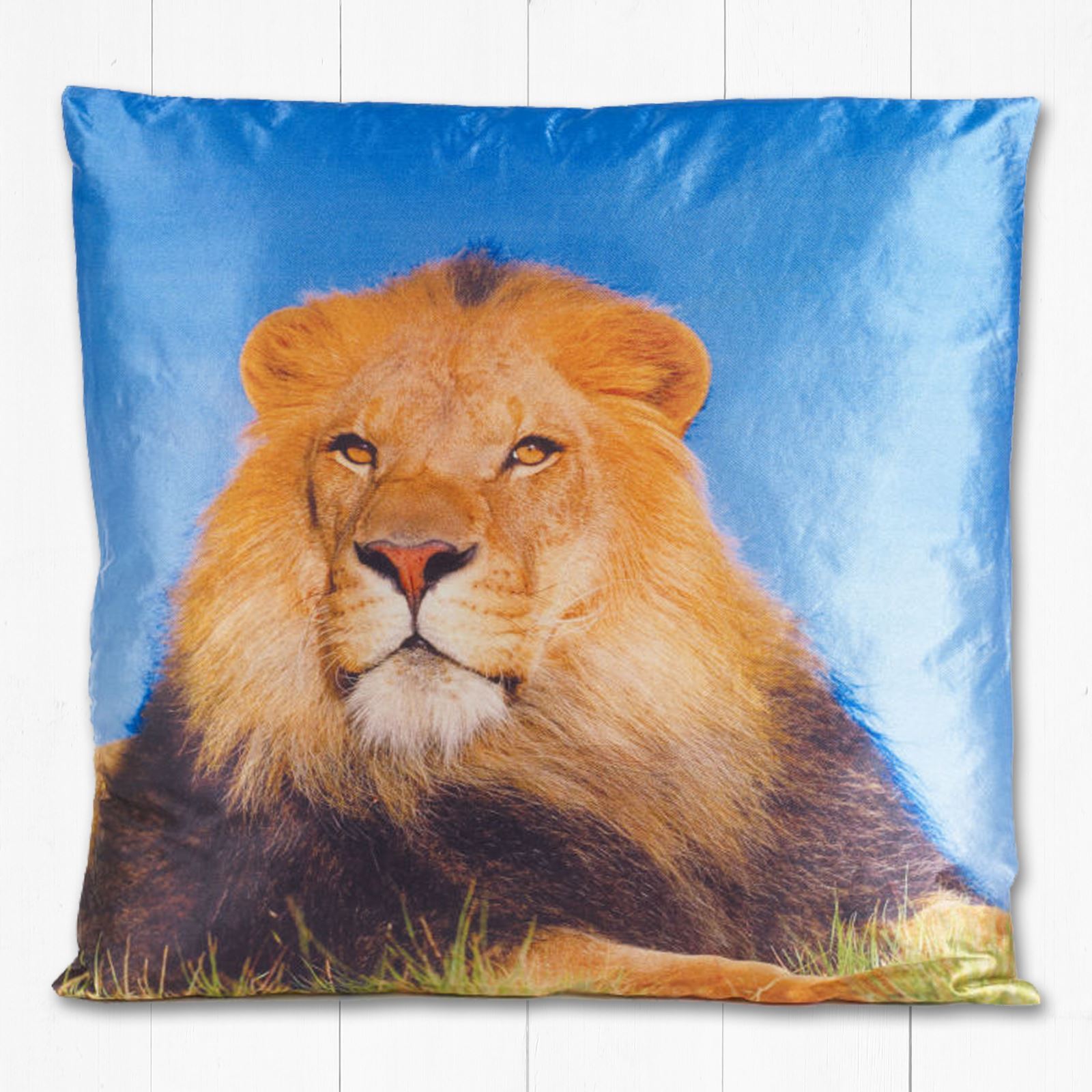 Animal Print Design Big Wild Cat Safari Home Decor 45cm Square Filled