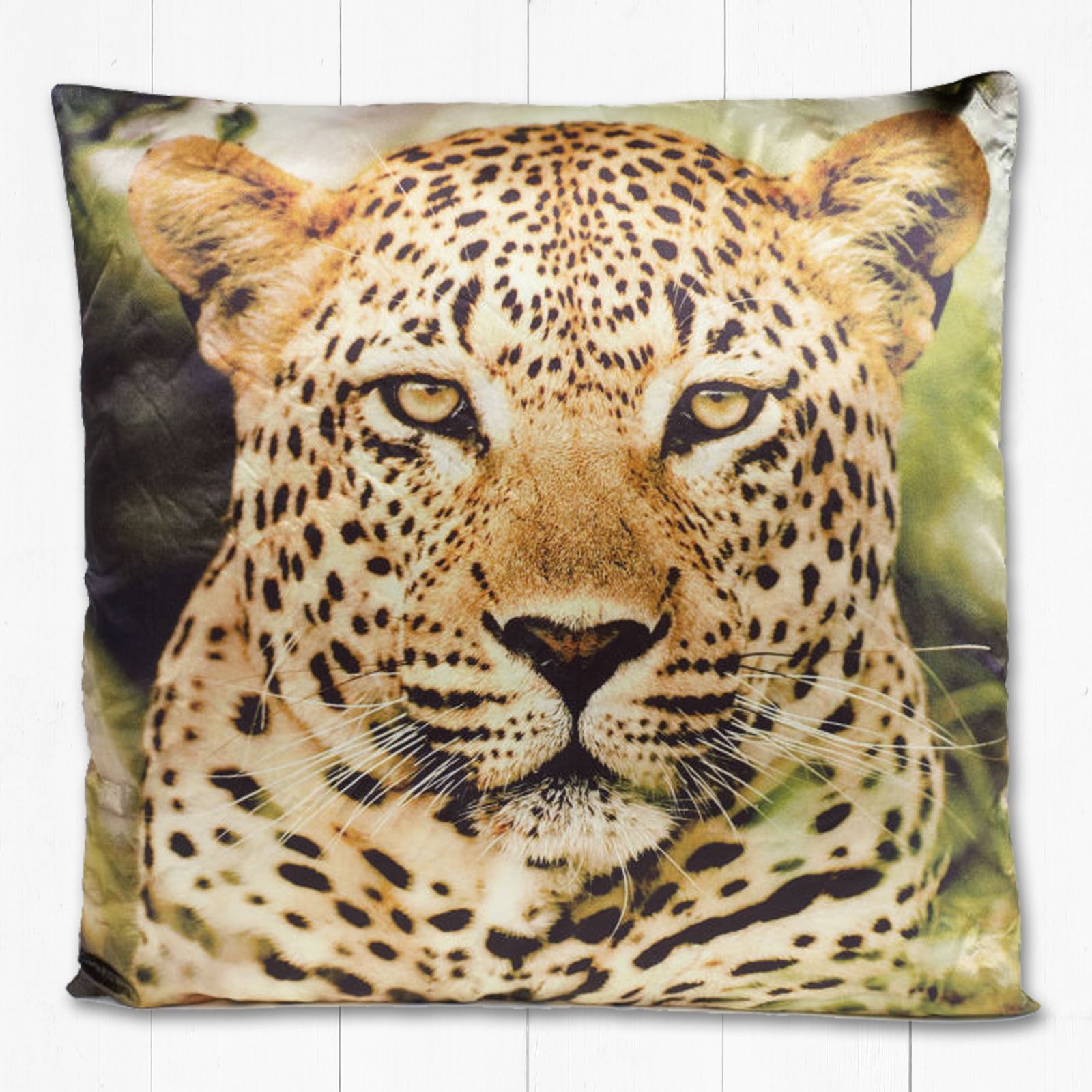 Animal Print Design Big Wild Cat Safari Home Decor 45cm Square Filled