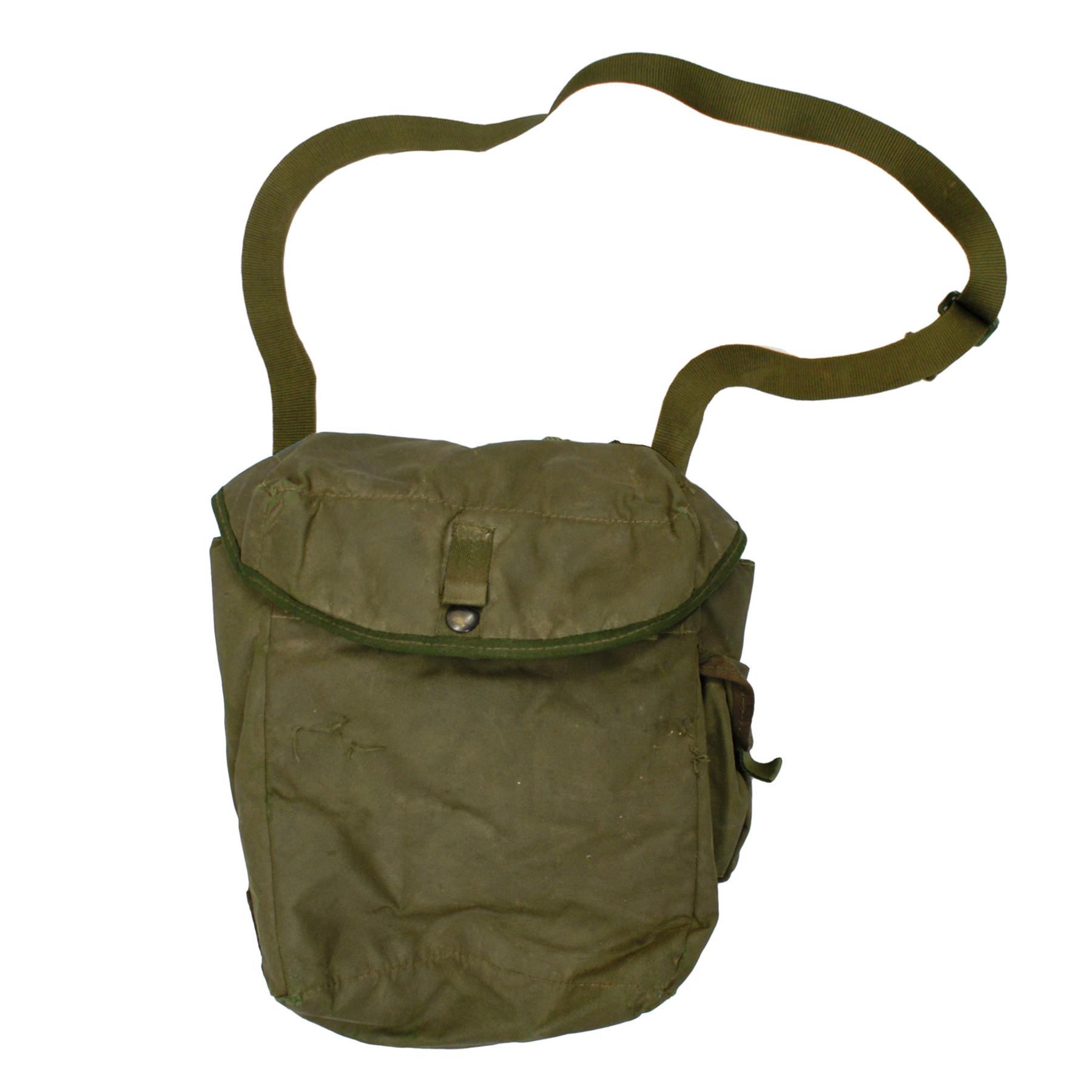 Original British Army Haversack Respirator Bag Military Vintage Holster