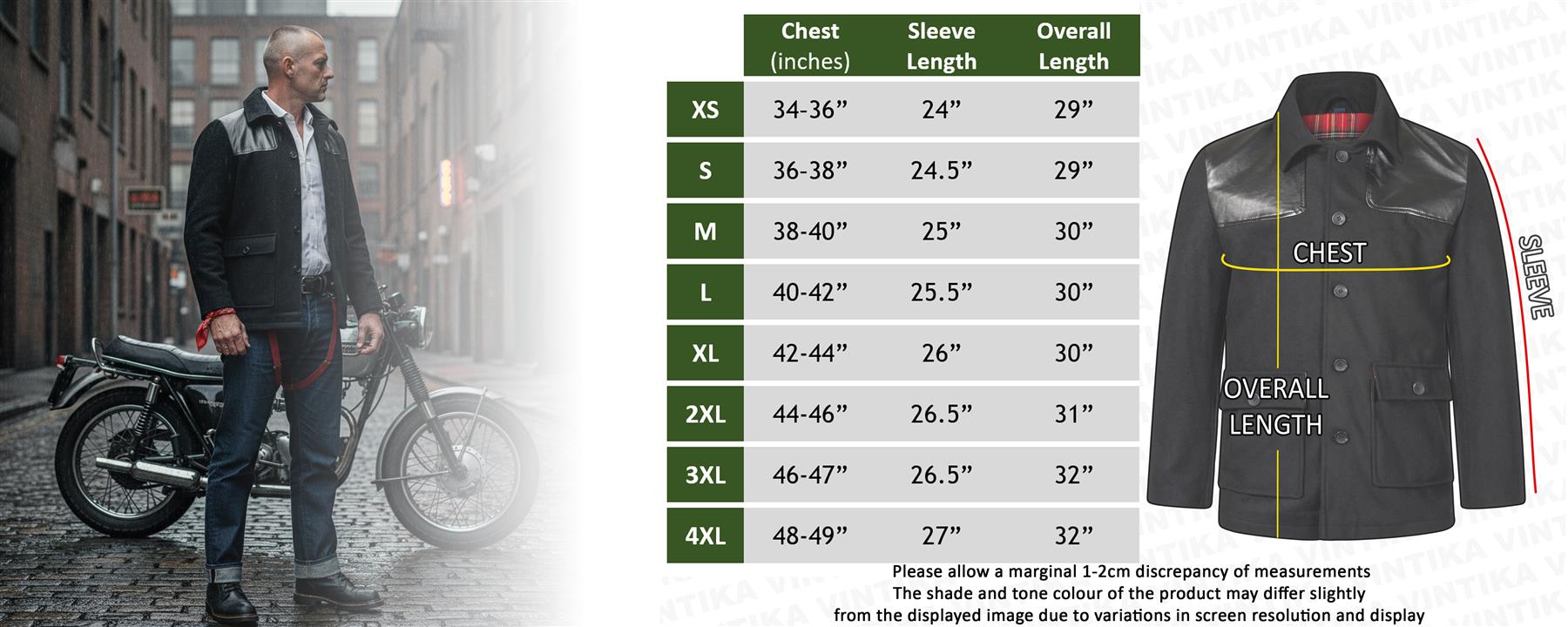 Donkey Jacket Mens Vintage Skinhead Punk MOD Outdoor Work Winter