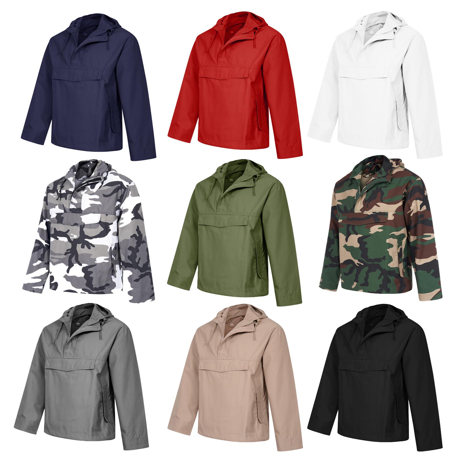 Combat Army Smock Military Style Jacket Hooded Top Snow Camo Urban 