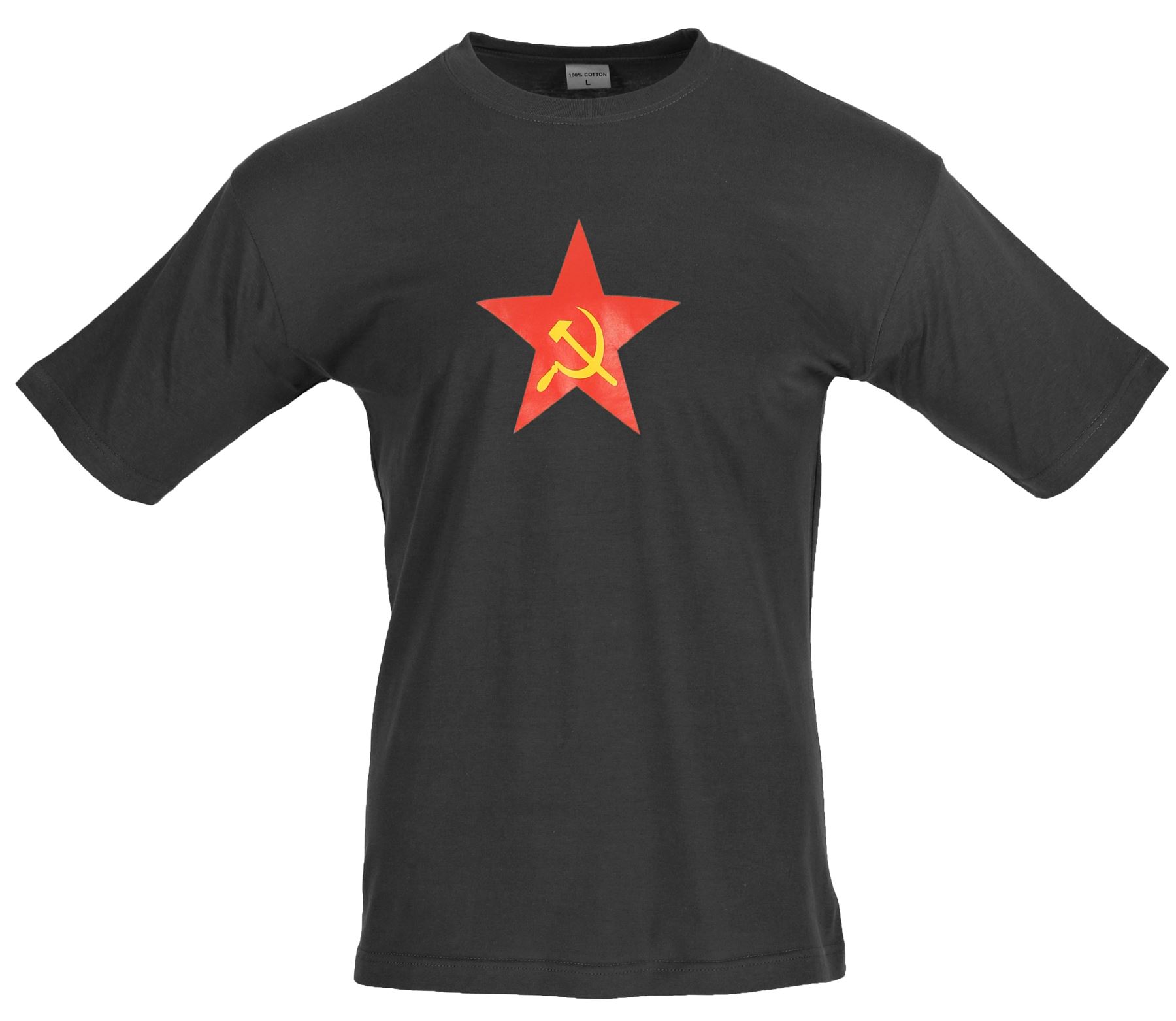 トップス 282 D&G Russian Star Slogan Tee Black XS Combat T Shirt Russian USSR Star Printed Short Sleeve Cotton Olive