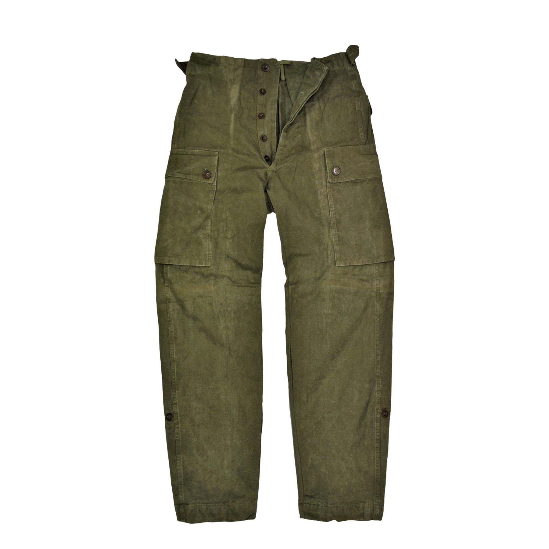 Original Dutch Army Trouser Heavy Duty Military Cargo Durable Work Pants Olive - Picture 8 of 11