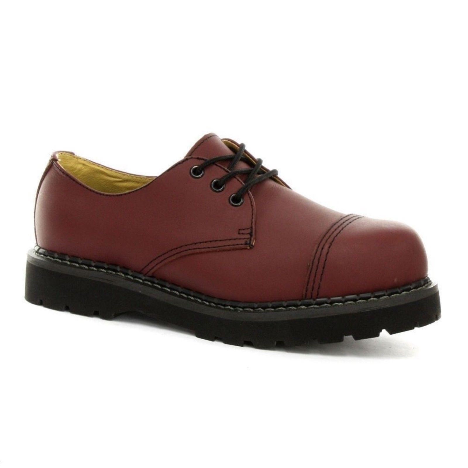 Steel Cap Red Cherry da Unisex Regent Safety donna Boot Leather Scarpe Grinders ICw8qxzA