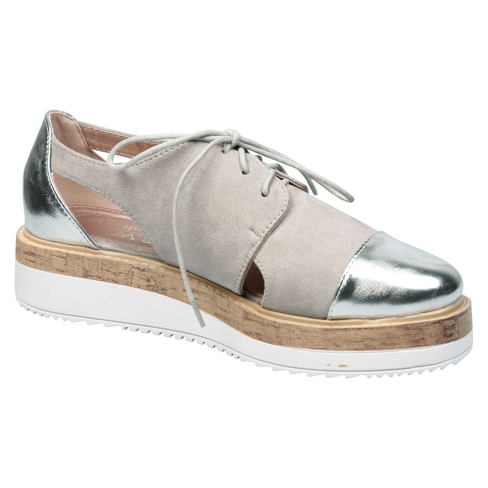 NEW WOMENS SHOES LADIES BROGUES CREEPERS PLATFORM CHUNKY OXFORDS LACE UP FLATS | eBay