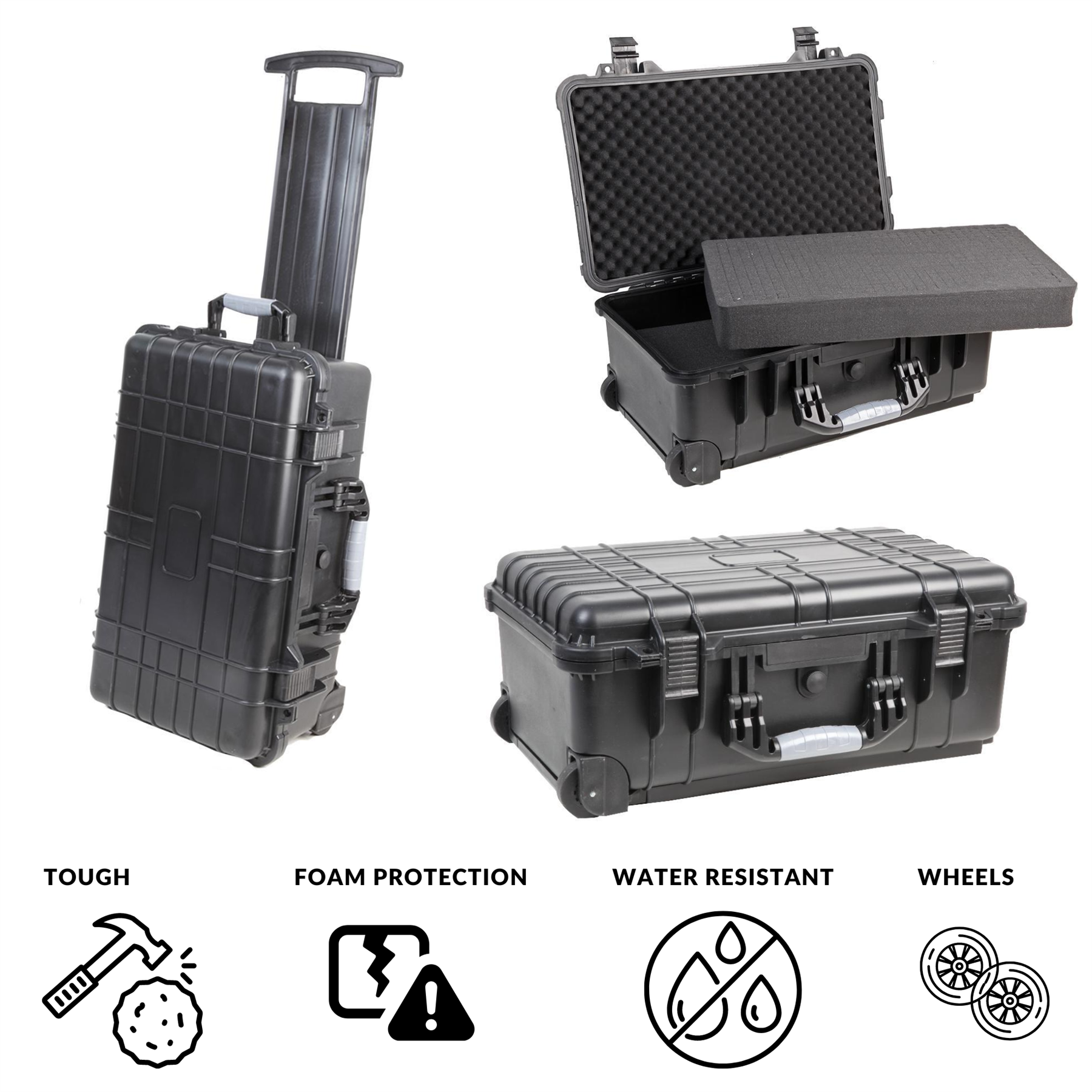 Waterproof Hard Carry Case Foam Storage Box Protective for Drones DJI Camera - Picture 13 of 41