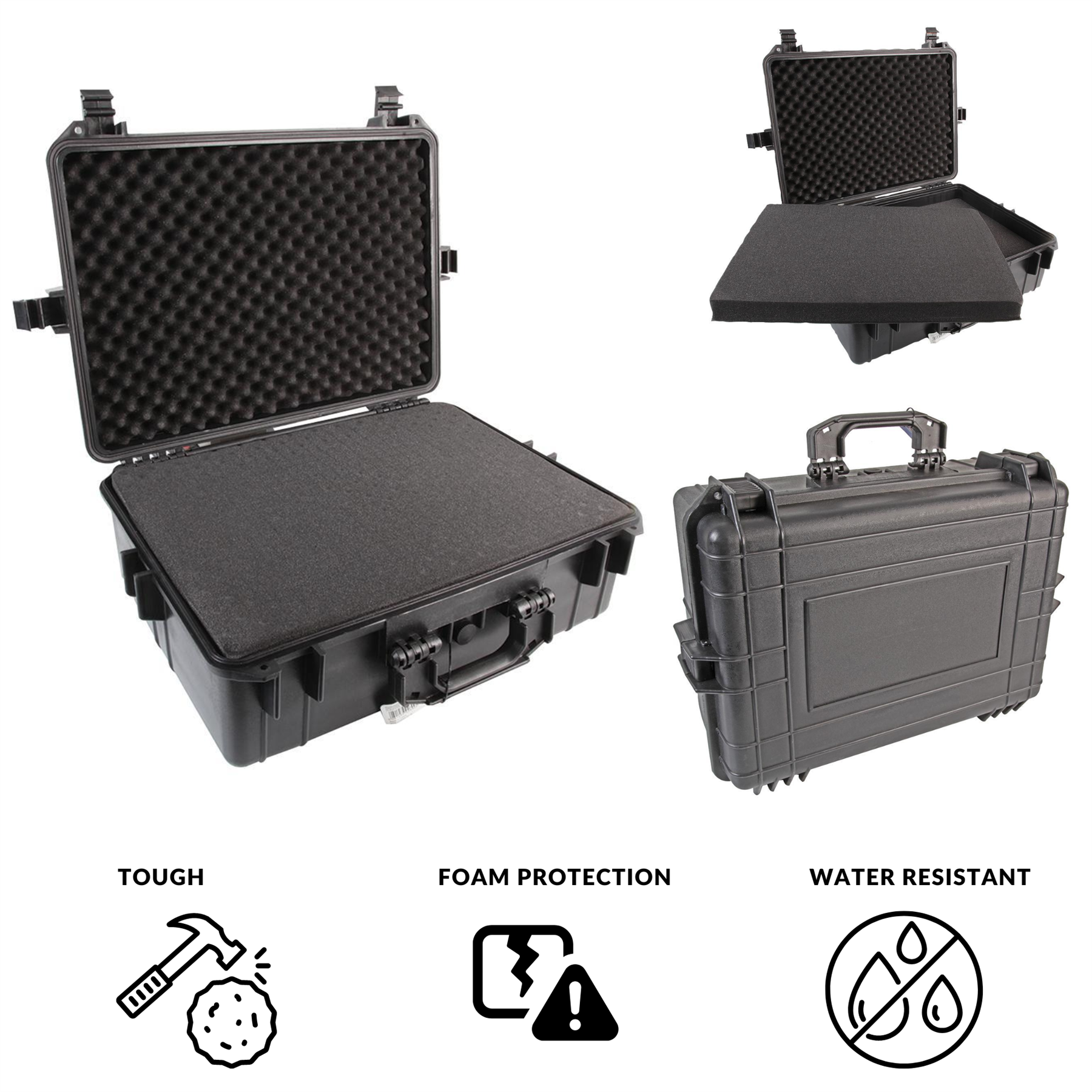 Waterproof Hard Carry Case Foam Storage Box Protective for Drones DJI Camera - Picture 25 of 41