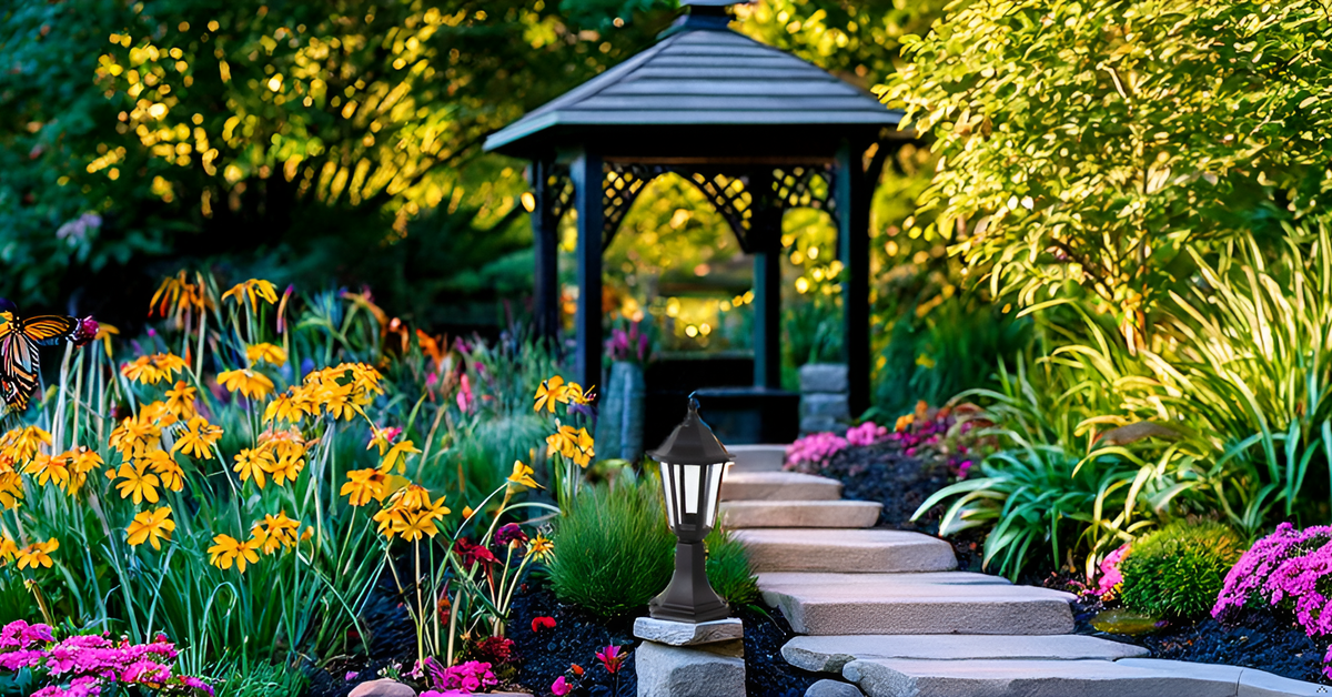 Traditional Outdoor LED IP44 Patio Light Fitting Post Top Lantern Lamp Garden - Picture 6 of 8