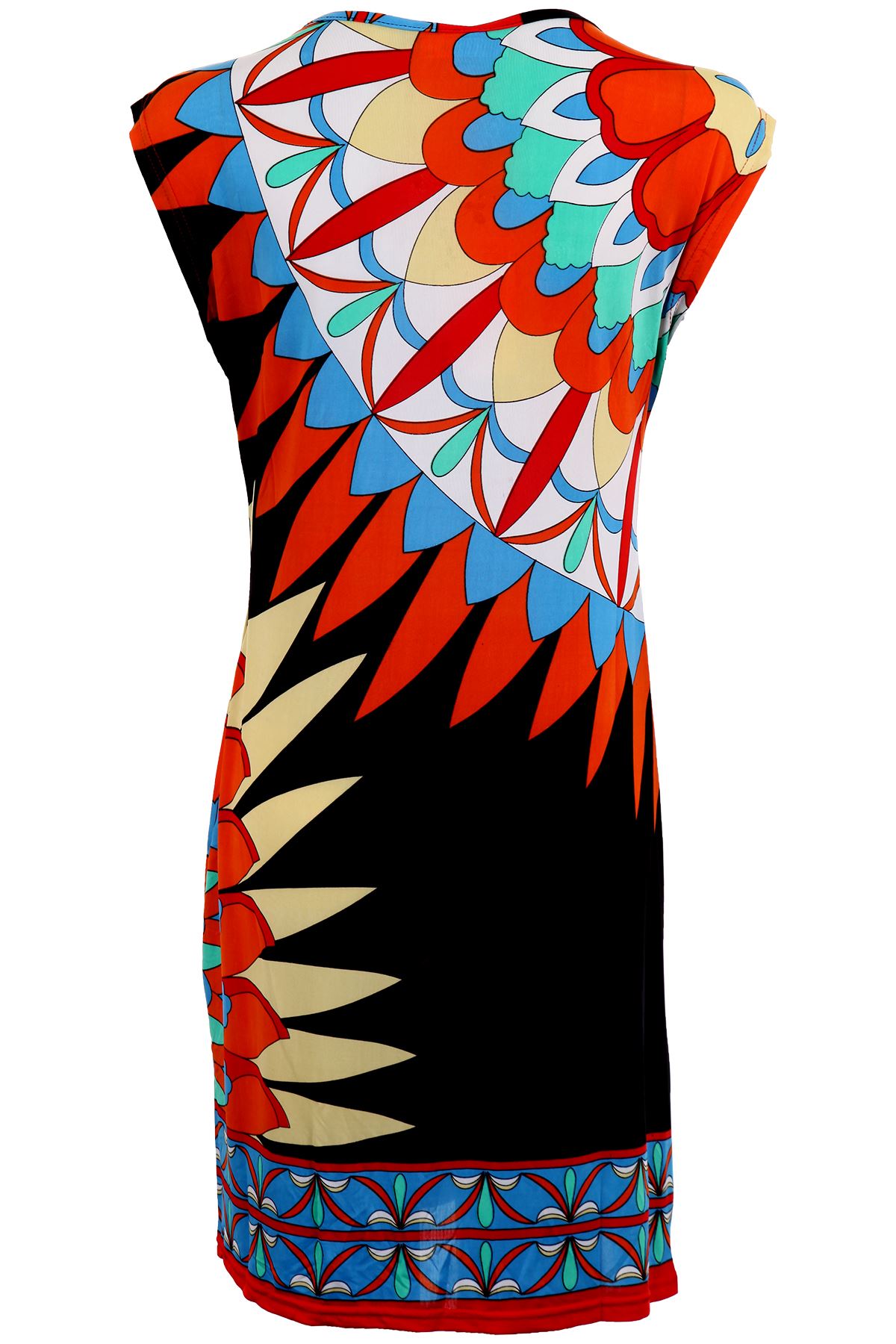 Ladies Oversized Gold V Neck Sleeveless Multi-Colour Baggy Women/'s Long Top