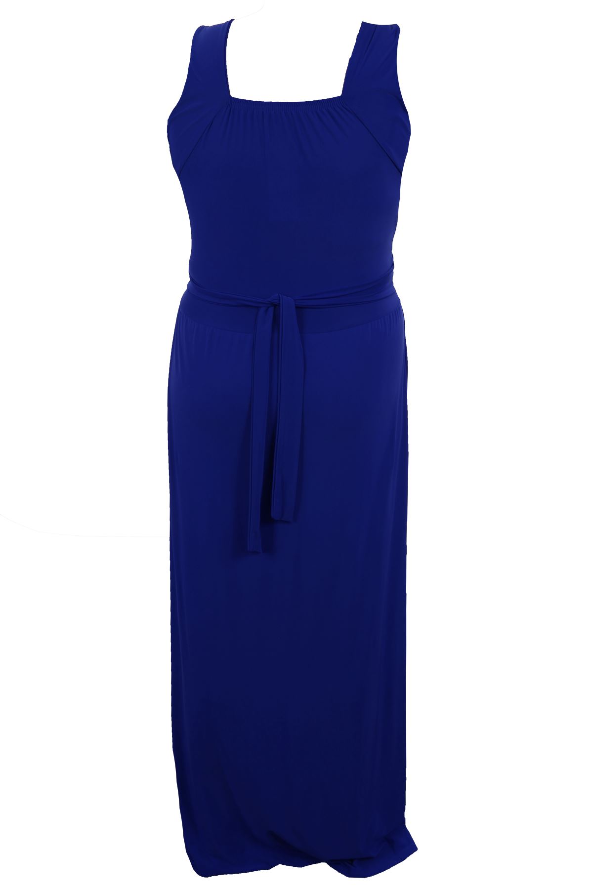 Women/'s Buckle Waisted Tie Back Plus Size Evening Long Ladies Maxi Dress