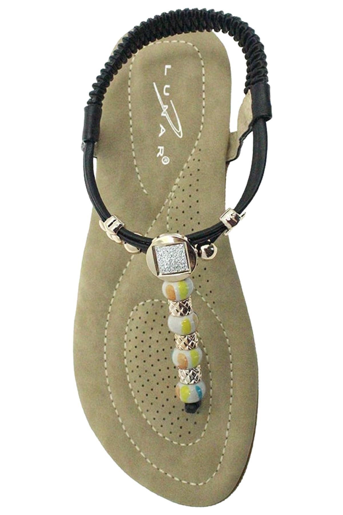 beaded beach sandals