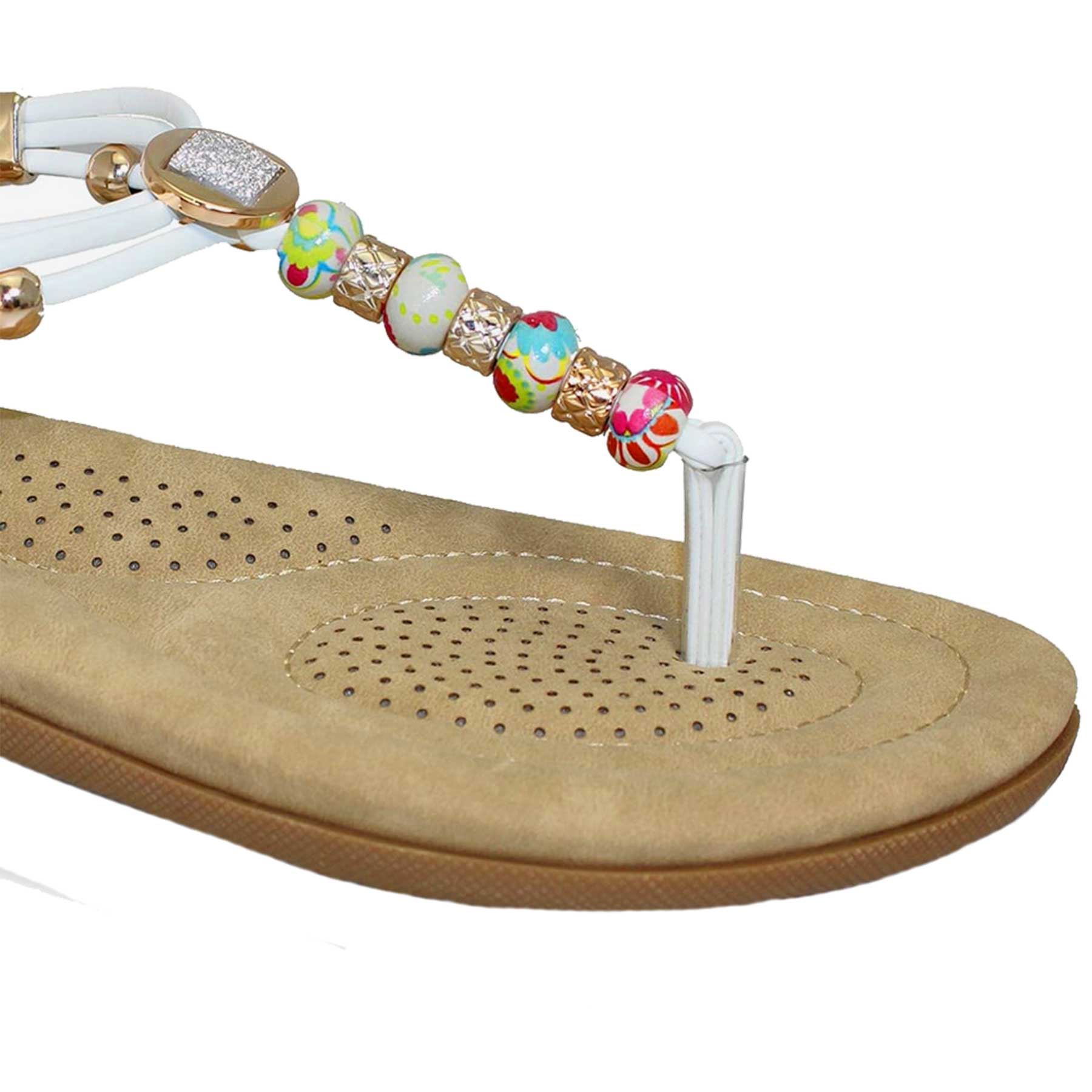 beaded beach sandals