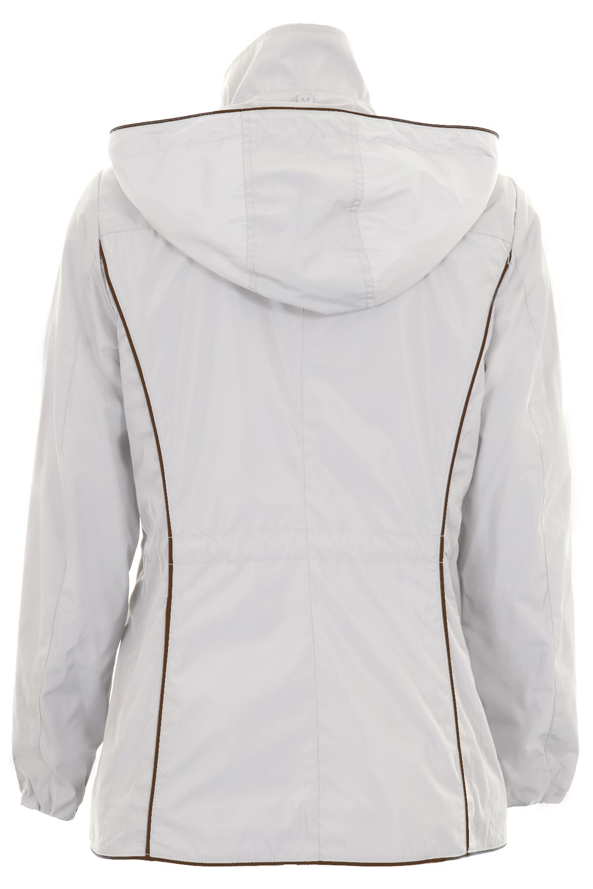 Ladies Hooded Long Sleeve Smart Waterproof Lightweight Rain Coat Jacket - Picture 13 of 14