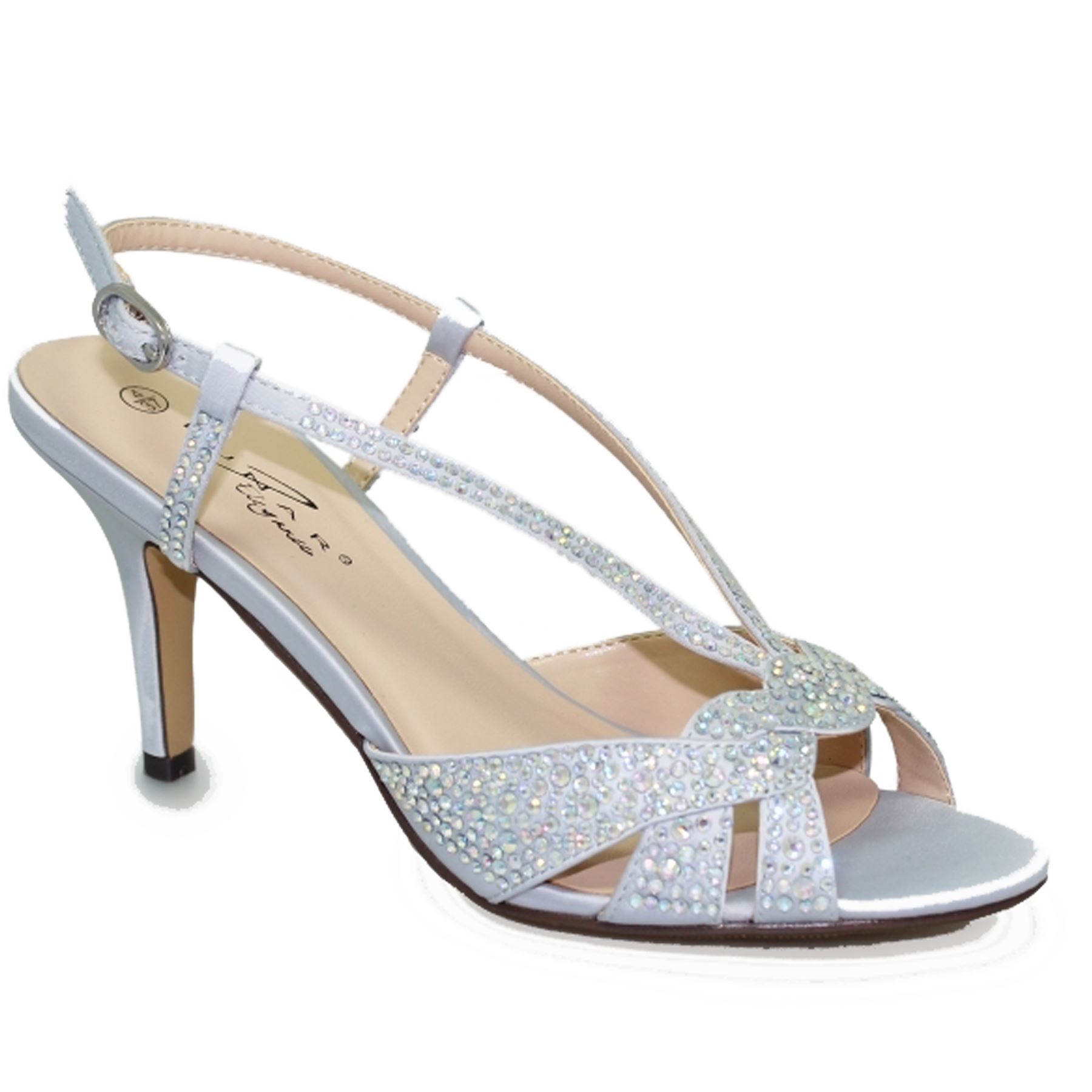 FLR492 Robin Satin Strap Gemstone Ankle Buckle Strap Satin Padded Insole Clutch Heels f22f5c FLR492 Robin Satin Strap Gemstone Ankle Buckle Strap Satin Padded Insole Clutch Heels f22f5c