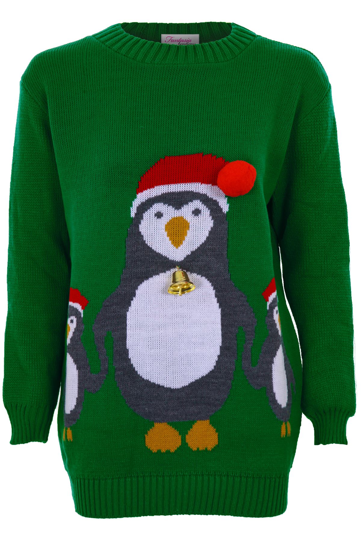 Ladies Knitted Christmas Reindeer Snow Santa Olaf Minion ...