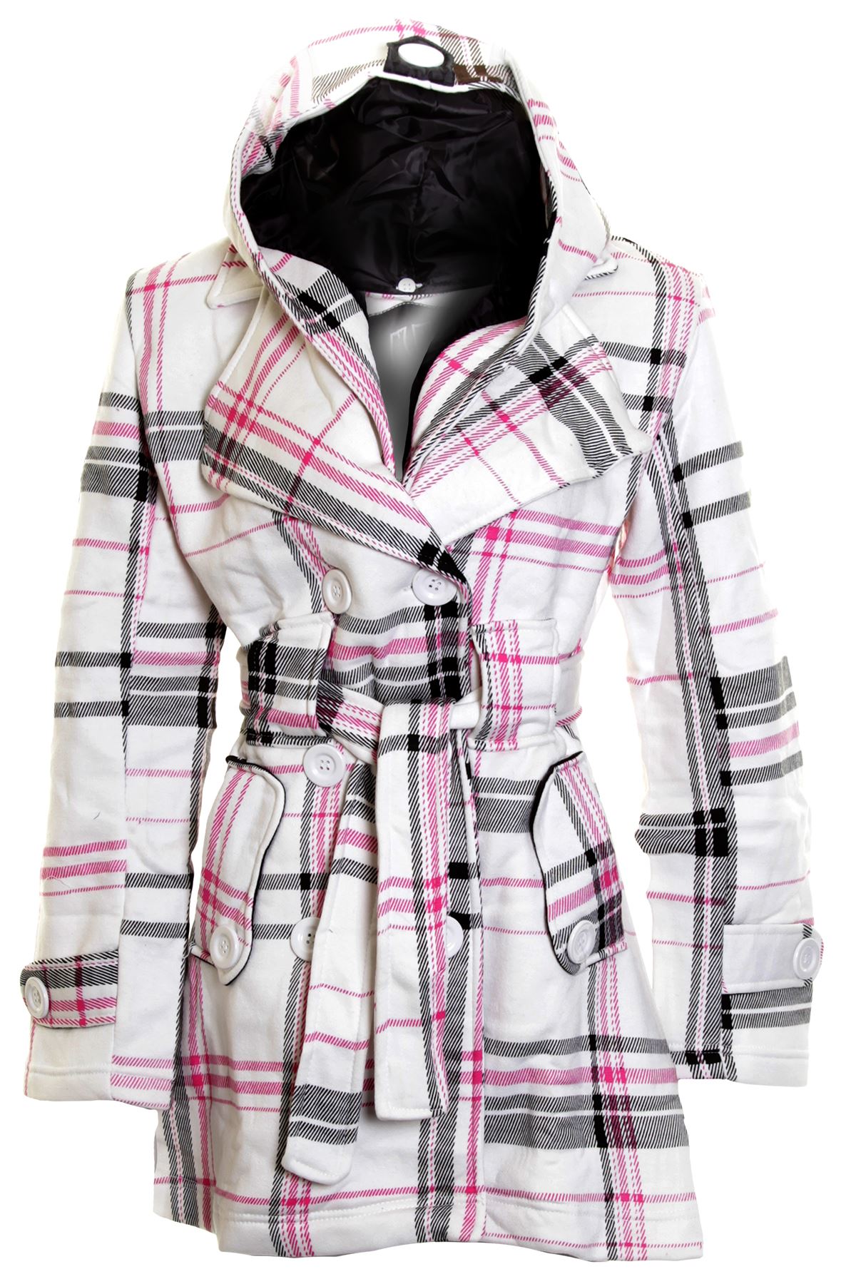 ladies checked coats