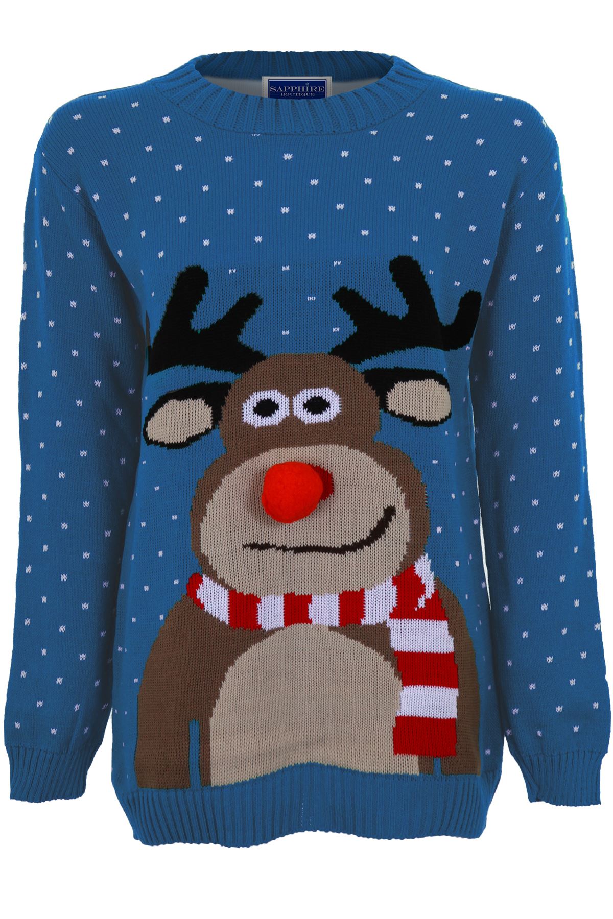 Womens Santa Reindeer Snow Minion Olaf Ladies Knitted ...