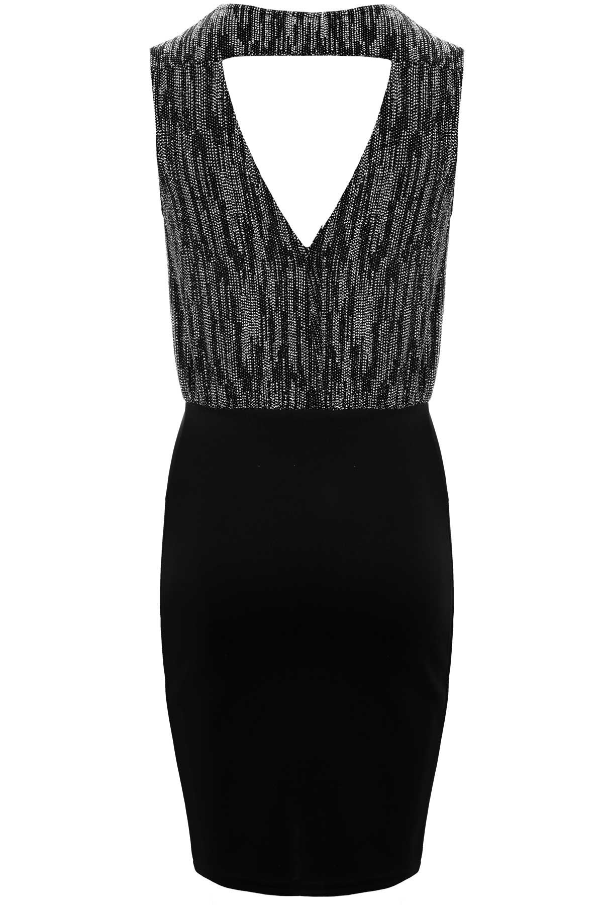 lurex glitter wrap dress