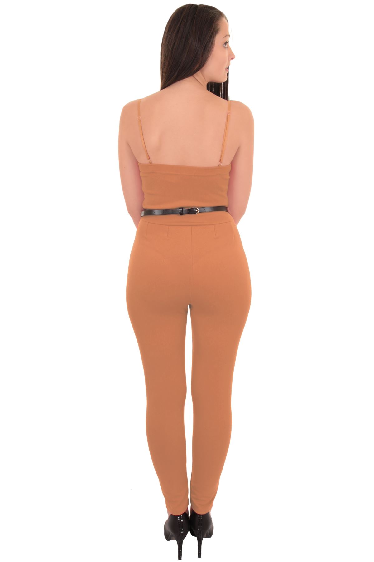 Square Neck Backless Plain Sleeveless Jumpsuits Square Neck Backless Plain Sleeveless Jumpsuits