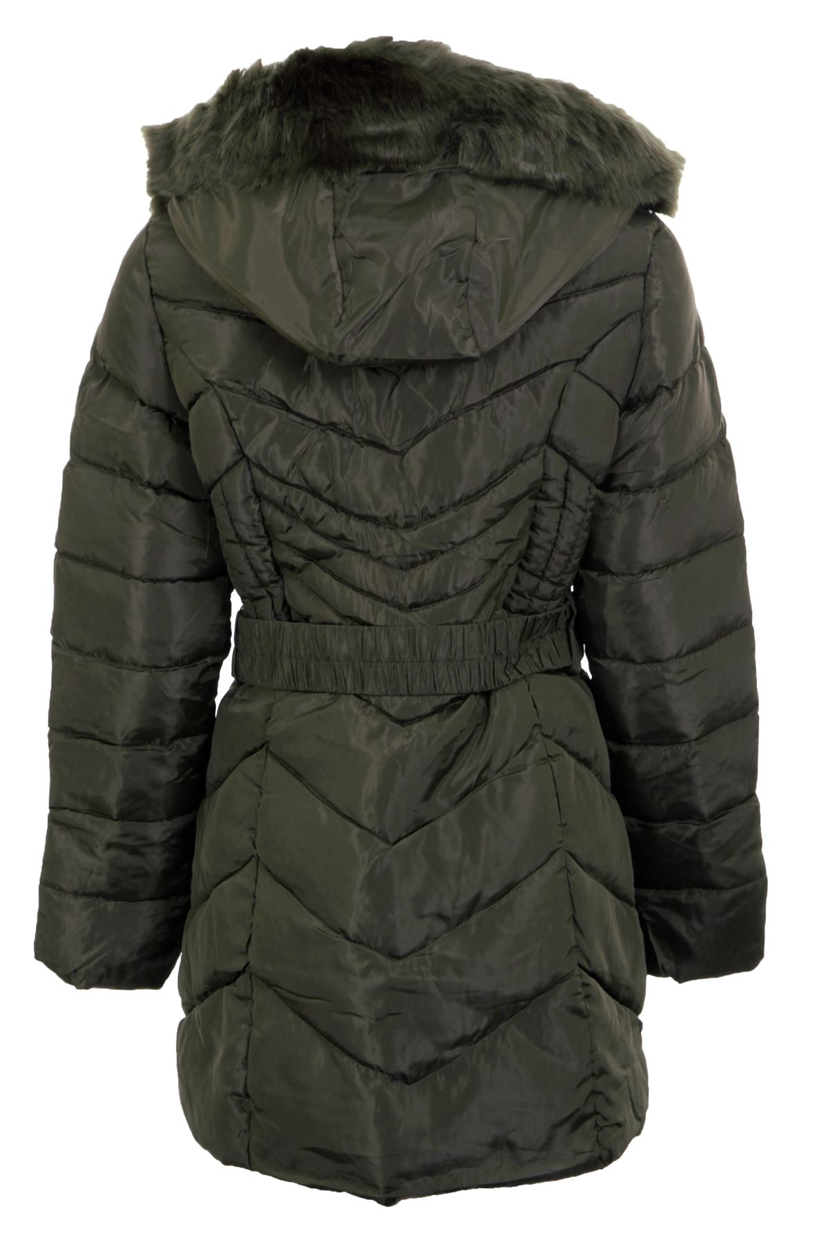 hooded padded double zip