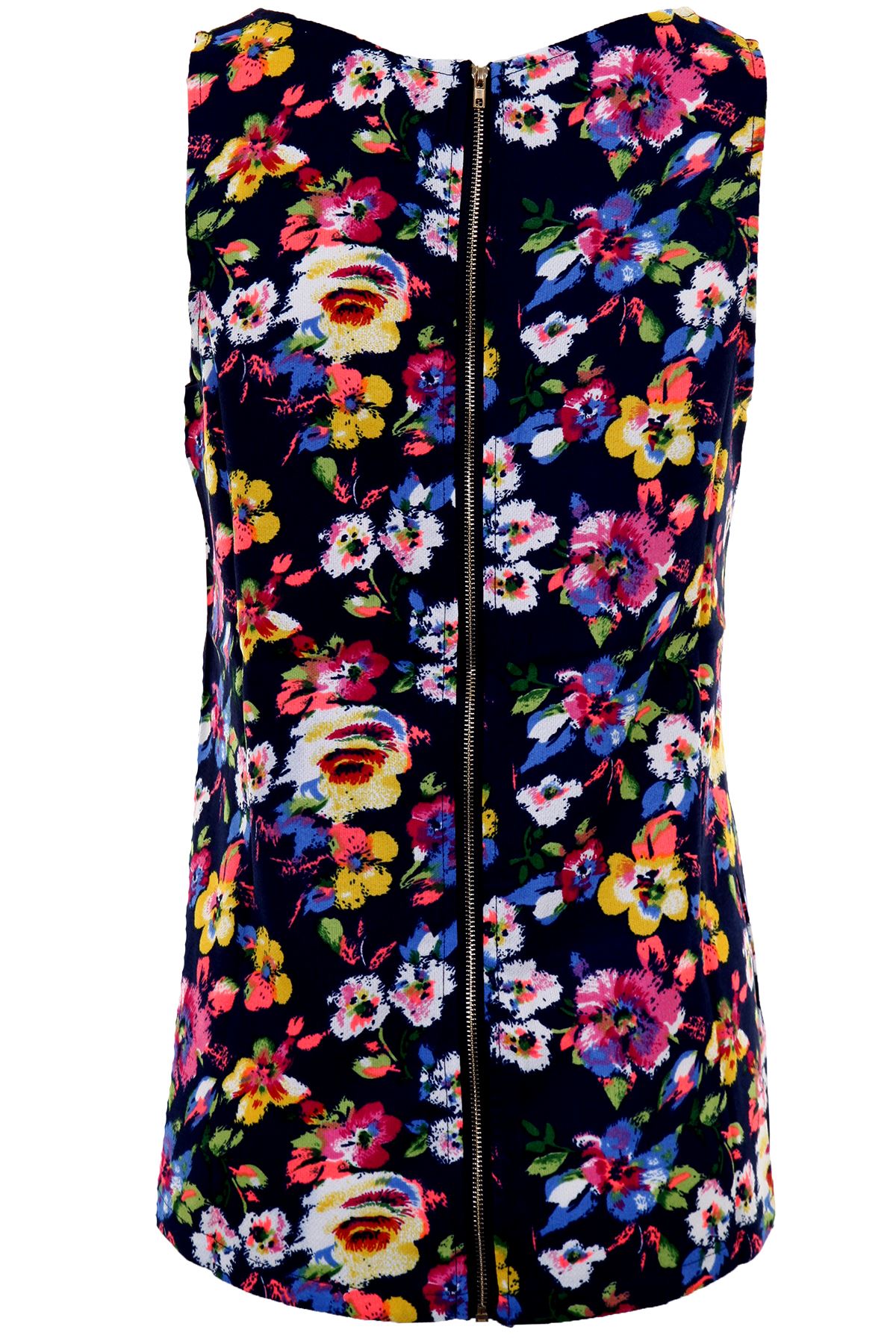 Ladies Sleeveless Floral Flower Print Oversized Casual Party Women's