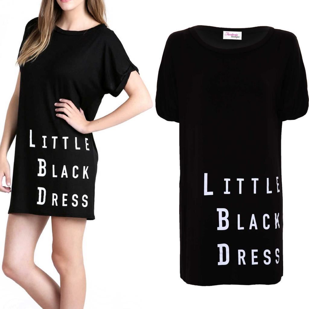 vestito t shirt nero