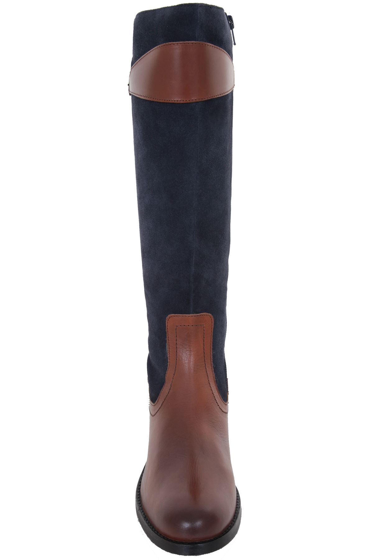 Contraste Contraste Contraste de gamuza GLH471 Cuero Genuino Real Pantorrilla botas Taco Alto De Bajo 41824f Contraste Contraste Contraste de gamuza GLH471 Cuero Genuino Real Pantorrilla botas Taco Alto De Bajo 41824f