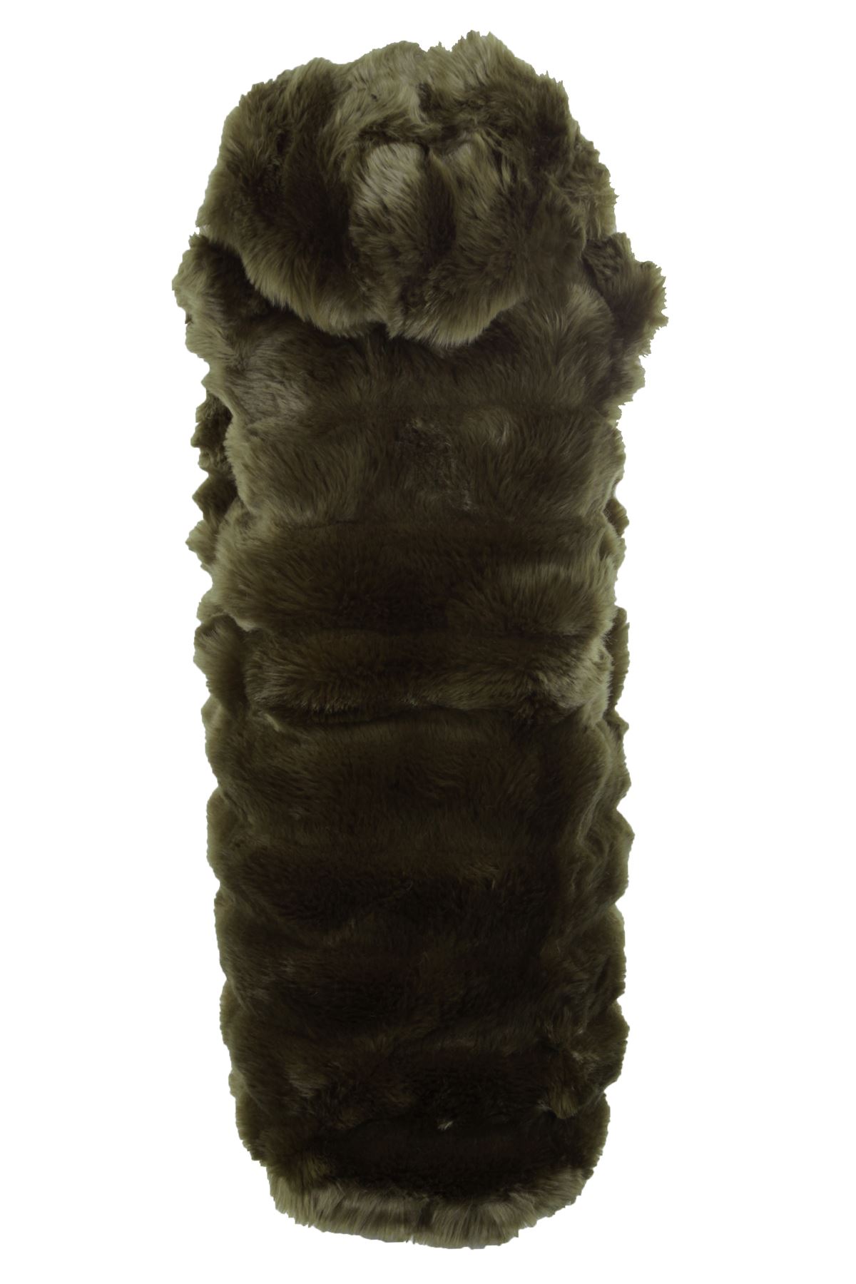 Ladies Sleeveless Faux Fur Lined Hooded Open Front Gilet Waistcoat Jacket Coat