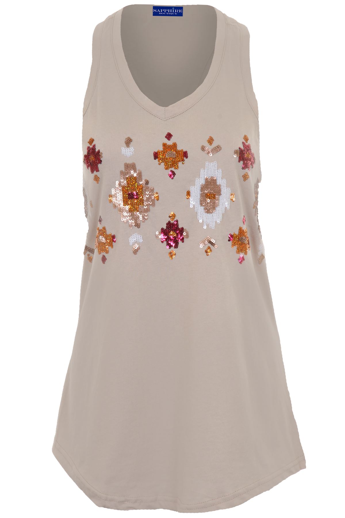womens patterned vest tops