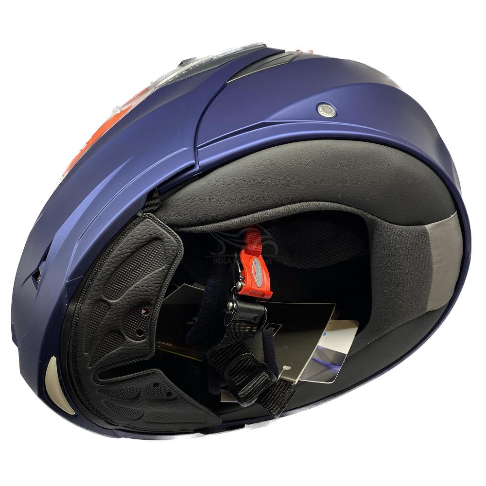 Casco de motocicleta plegable inteligente Caberg Duke X scooter modular liso negro brillante - Imagen 30 de 54