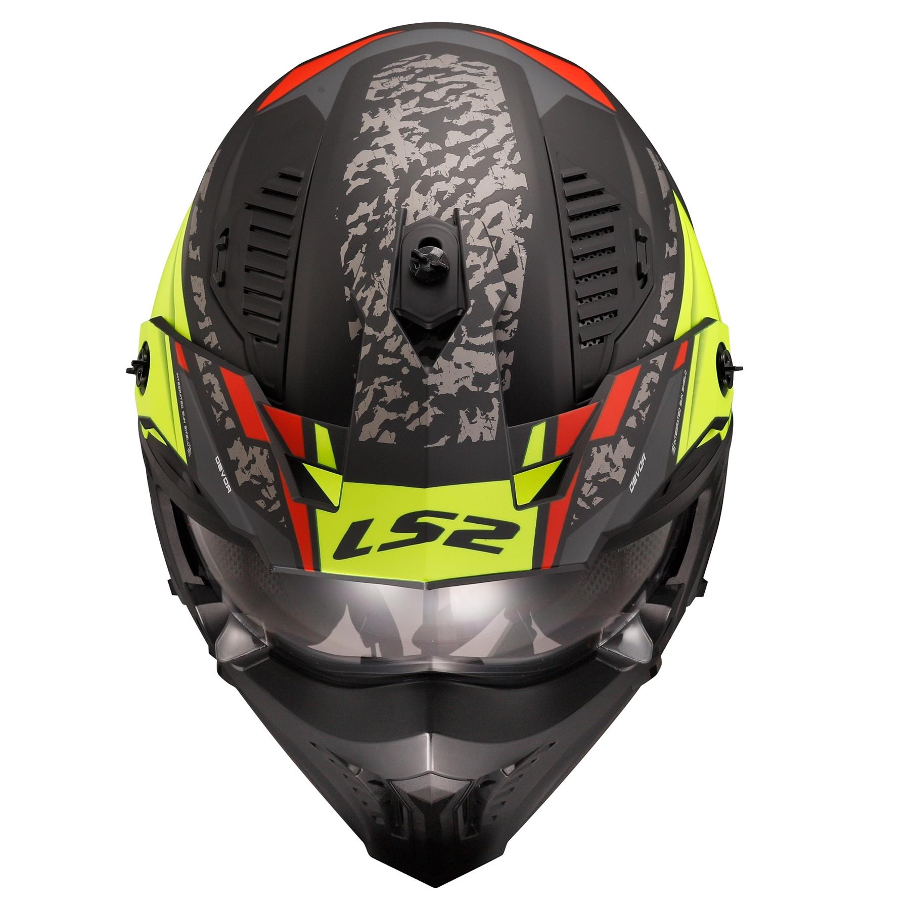 LS2 OF606 Drifter Devor Off Road Motorcycle Helmet Trial Adventure Bike Mask - Picture 25 of 25