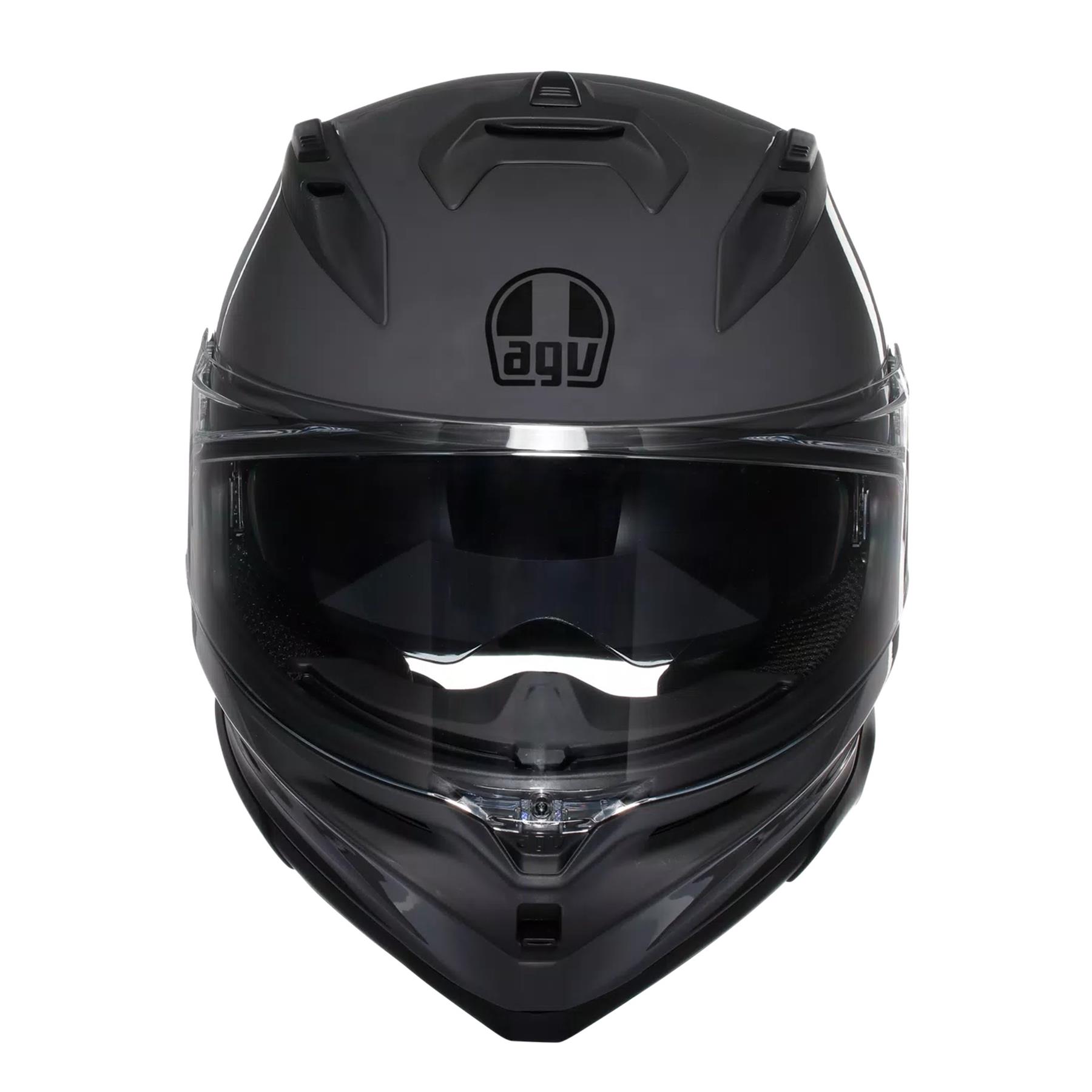 AGV K7 Plain Full Face Motorcycle Helmet Sports Touring Black White Grey - Picture 11 of 23