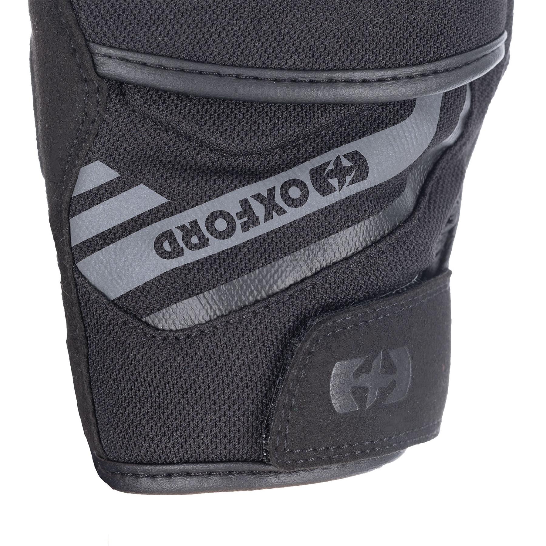 Oxford Dakar 1.0 Ladies Short Vented Black Summer Motorbike Motorcycle Gloves - Picture 7 of 26