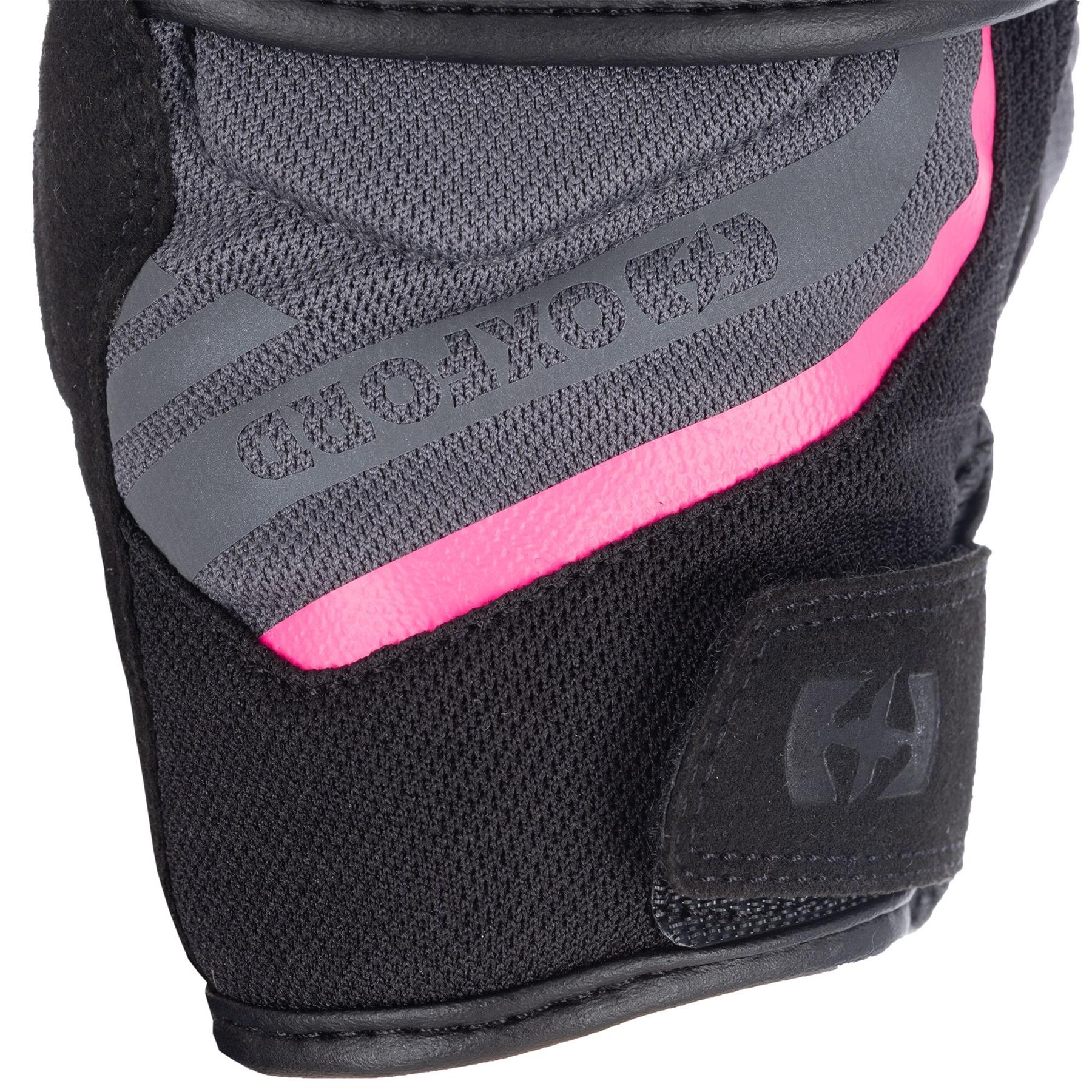Oxford Dakar 1.0 Ladies Short Vented Black Summer Motorbike Motorcycle Gloves - Picture 14 of 26