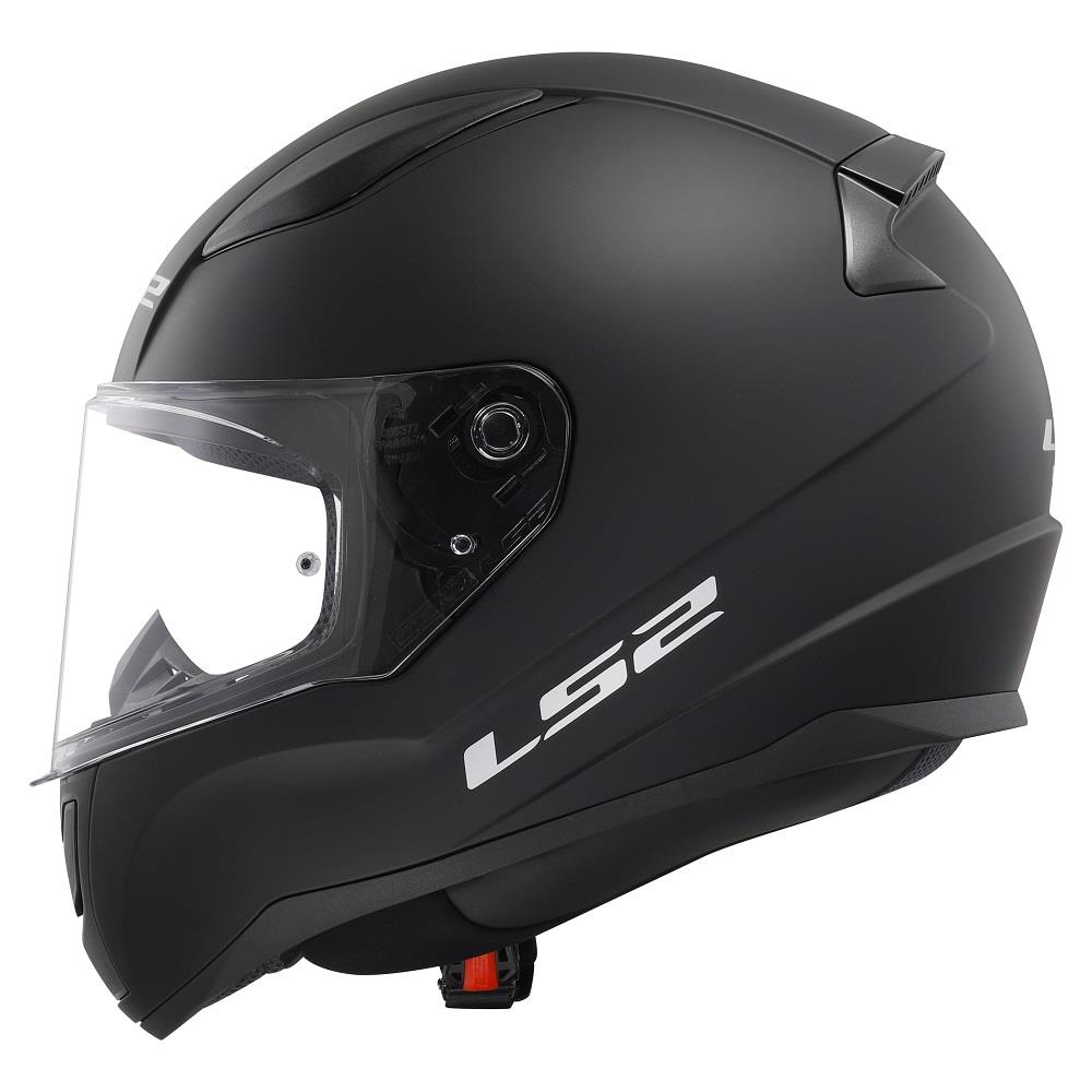 LS2 FF353 Rapid II Plain Motorcycle Helmet Full Face Moped Black White Grey - Picture 21 of 45
