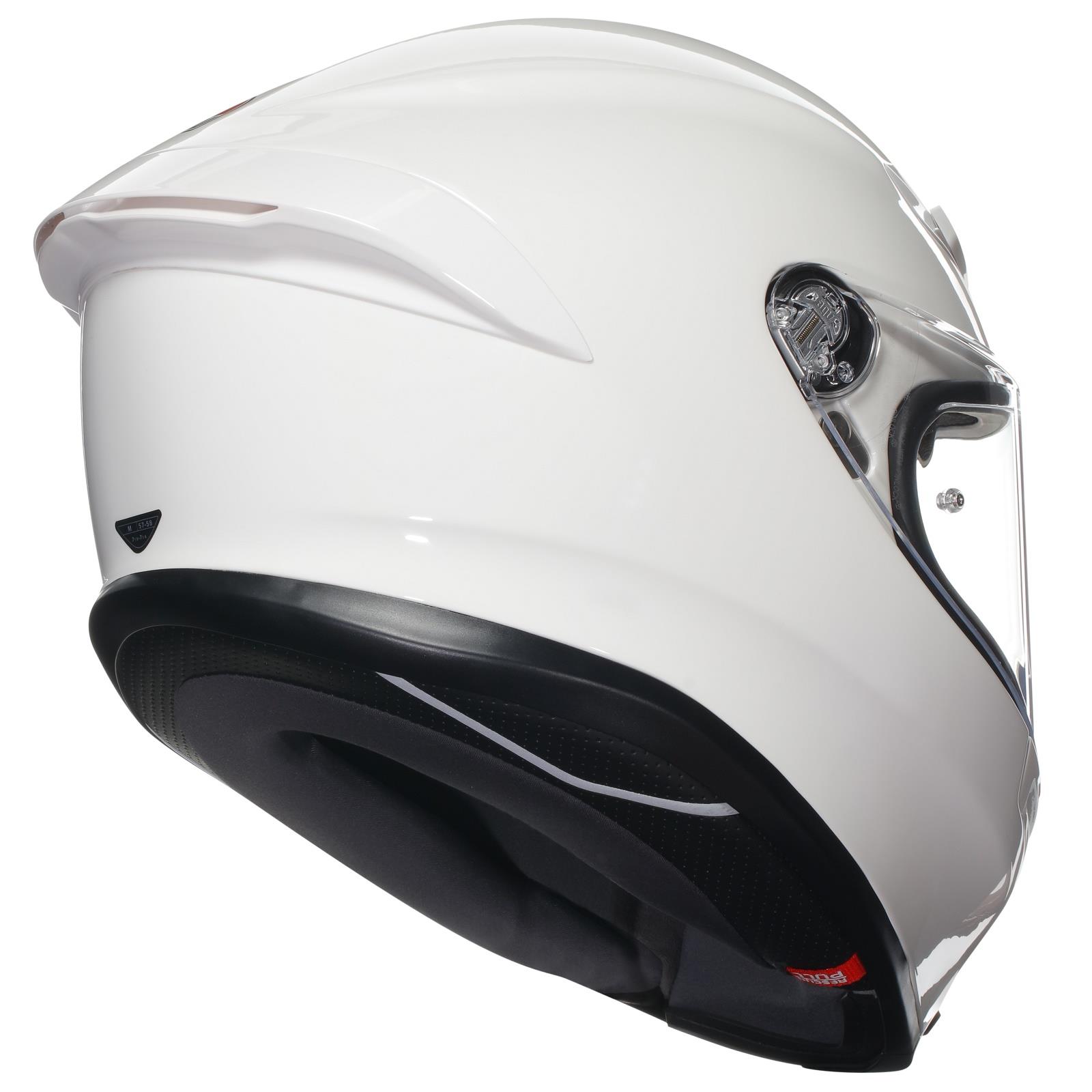 AGV K6-S Plain Motorcycle Helmet Road Legel ECE 22.06 Track Race Lid Black Grey - Picture 21 of 30