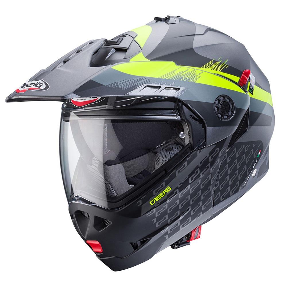 Caberg Tourmax X Sarabe Flip Adventure Motorcycle Helmet Dual Sport Blue Red - Picture 27 of 30