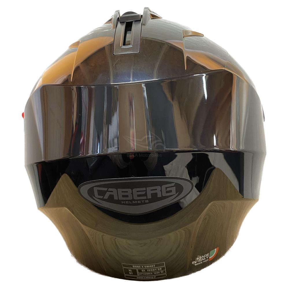 Casco de motocicleta plegable inteligente Caberg Duke X scooter modular liso negro brillante - Imagen 14 de 54