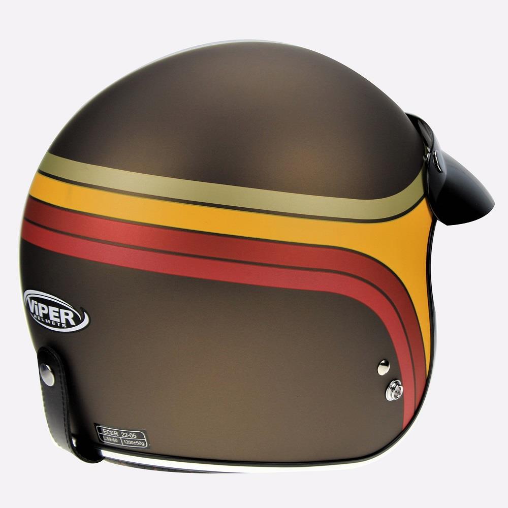 Viper RS05 Slim Motorcycle Helmet Skinny Open Face Motorbike Scooter