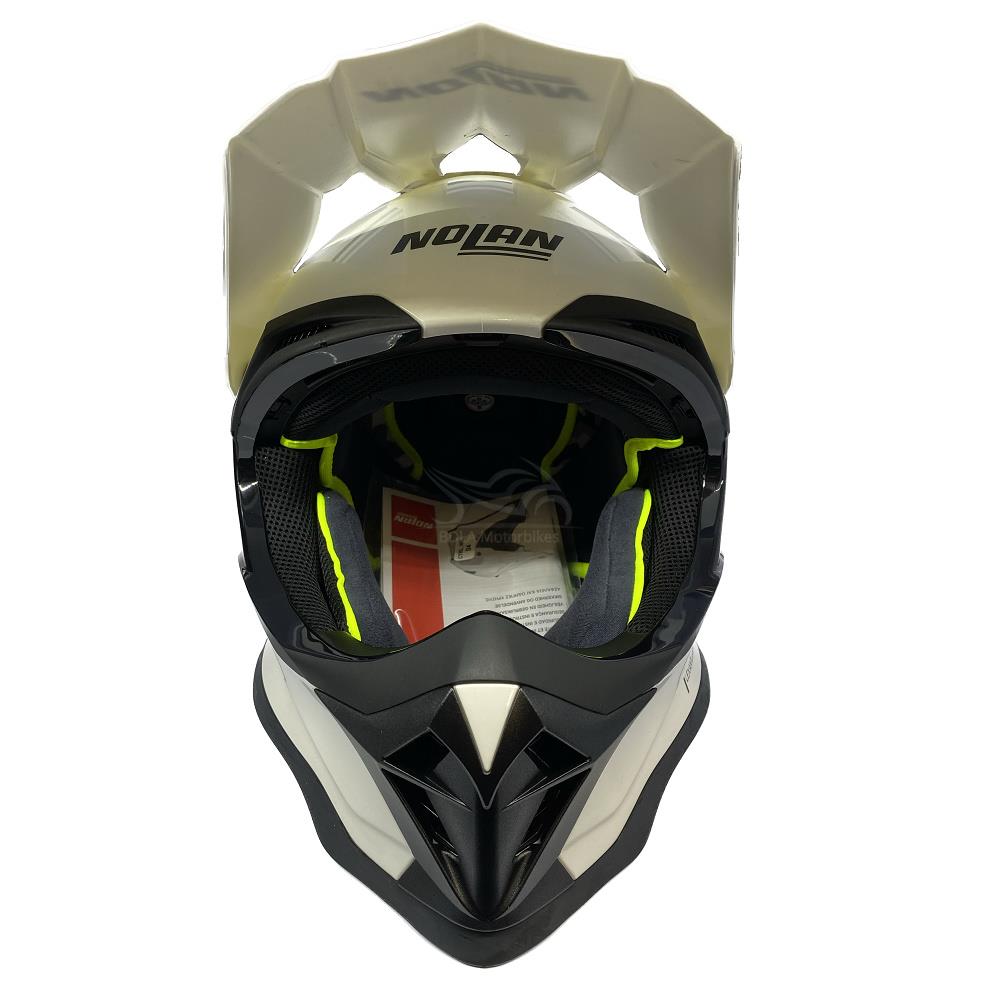 Nolan N53 Smart Motocross Helmet Off-Road Quad ATV Motorcycle Black White MX - Picture 16 of 18