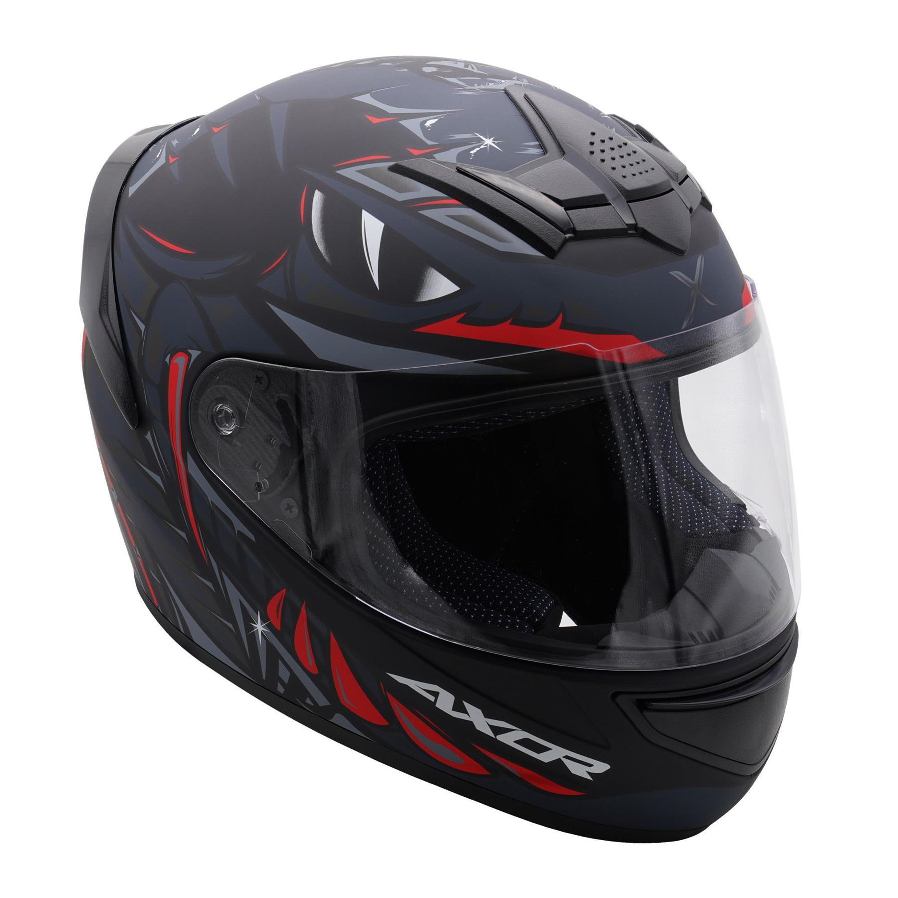 Axor Rage Python Full Face Motorcycle Helmet Scooter Moped Bike Crash Lid - Picture 4 of 26
