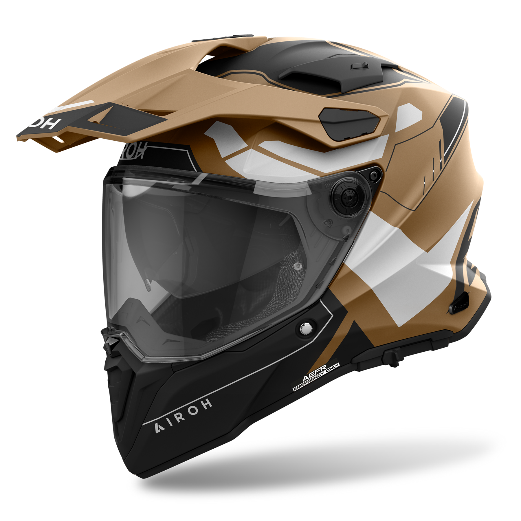 Airoh Commander 2 Carbon Reveal Adventure Enduro Off Road Dual Sport Helmet - Picture 18 of 20