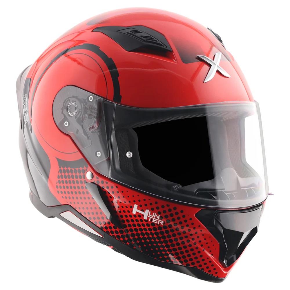 Axor Hunter Spear Full Face Motorcycle Helmet Scooter Motorbike Free Dark Visor - Picture 20 of 22