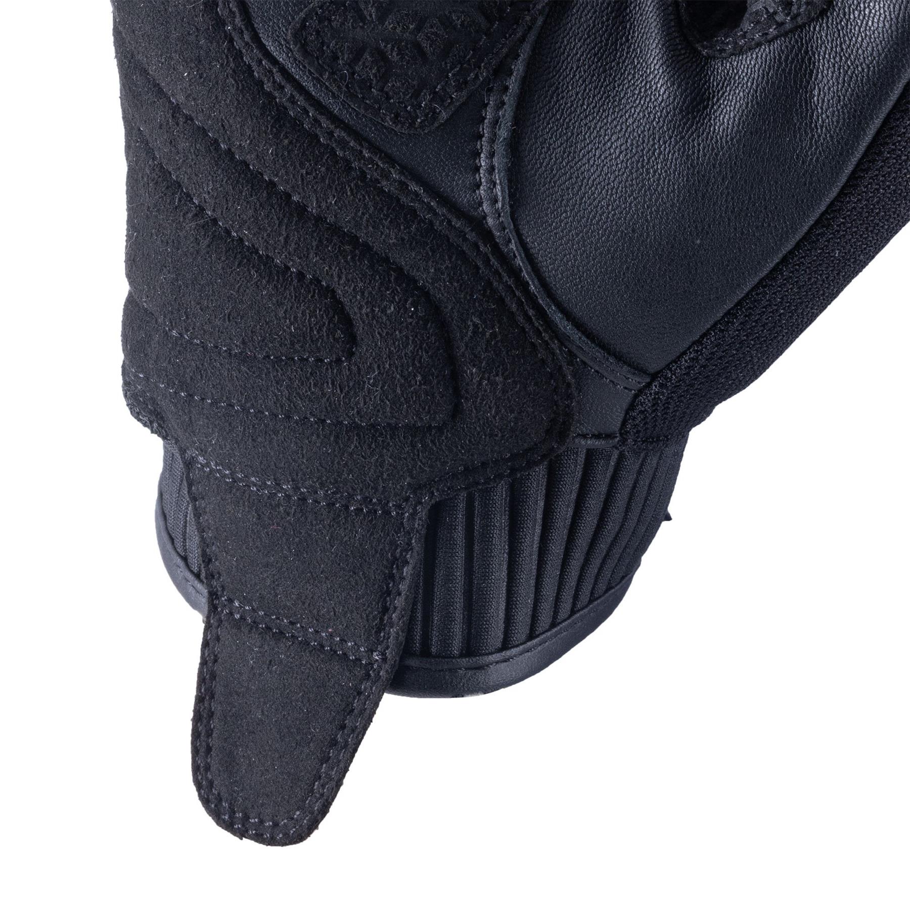 Oxford Byron Mens Motorcycle Short Gloves Summer Motorbike Vented Black Red Camo - Picture 7 of 22