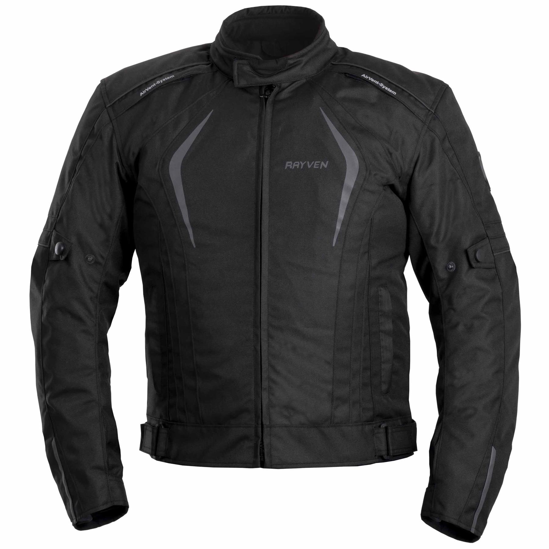 Rayven Zeus Mens Motorcycle Jacket Waterproof Textile AA Sport Touring Bike