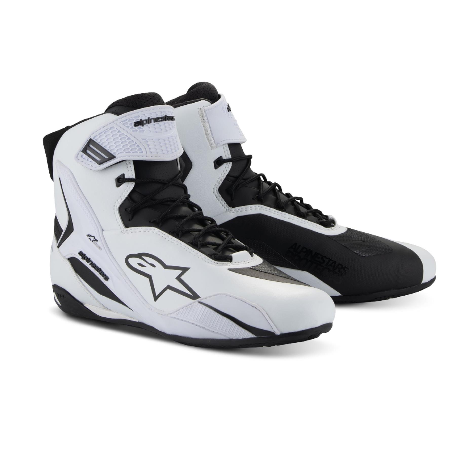 Alpinestars Stella Faster 4 Women's Motorcycle Boots Short Ankle Black White - Picture 10 of 16